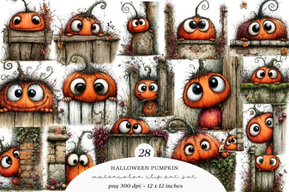Download Whimsical Halloween Pumpkin Clipart - Pumpkin clipart Collection