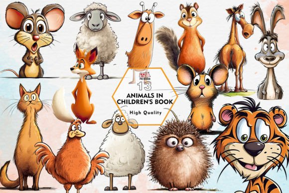 Download Animals in Children's Book Clipart PNG - Premium Resources