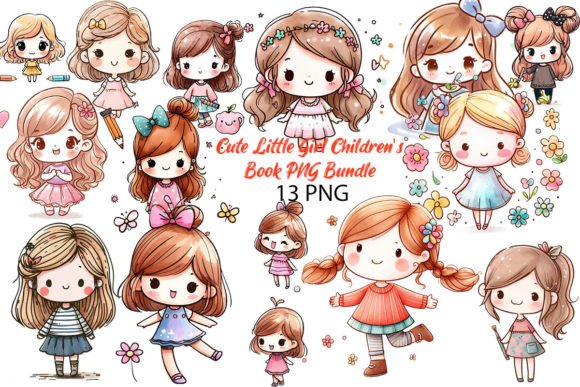 Download Little Girl Children's Book PNG Bundle - Premium Resources