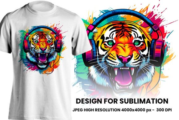 Download Tiger Illustration for Sublimation - Tiger illustration Collection